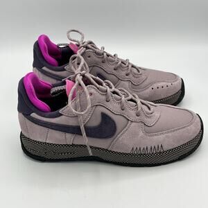 Nike Air Force 1 Wild Womens 8.5 Light Violet Ore FZ2600-200 Suede Mesh